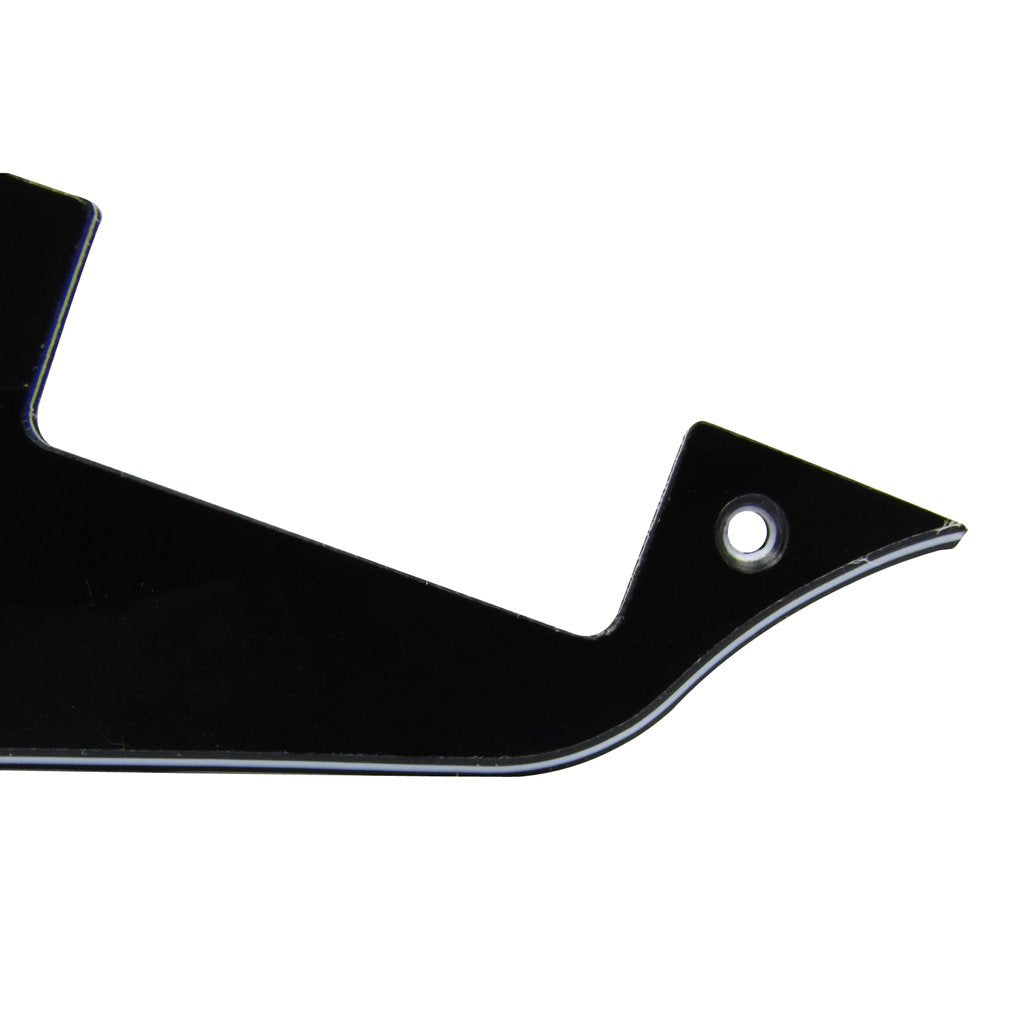 FLEOR 3Ply Black Pickguard Back Plate Screws Set & Switch Ring & Truss Rod Cover Plate & Black Bracket Fit Gibson Les Paul Pickg